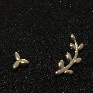 Ins Style Asymmetrical Stub Earring Pendants Leaf